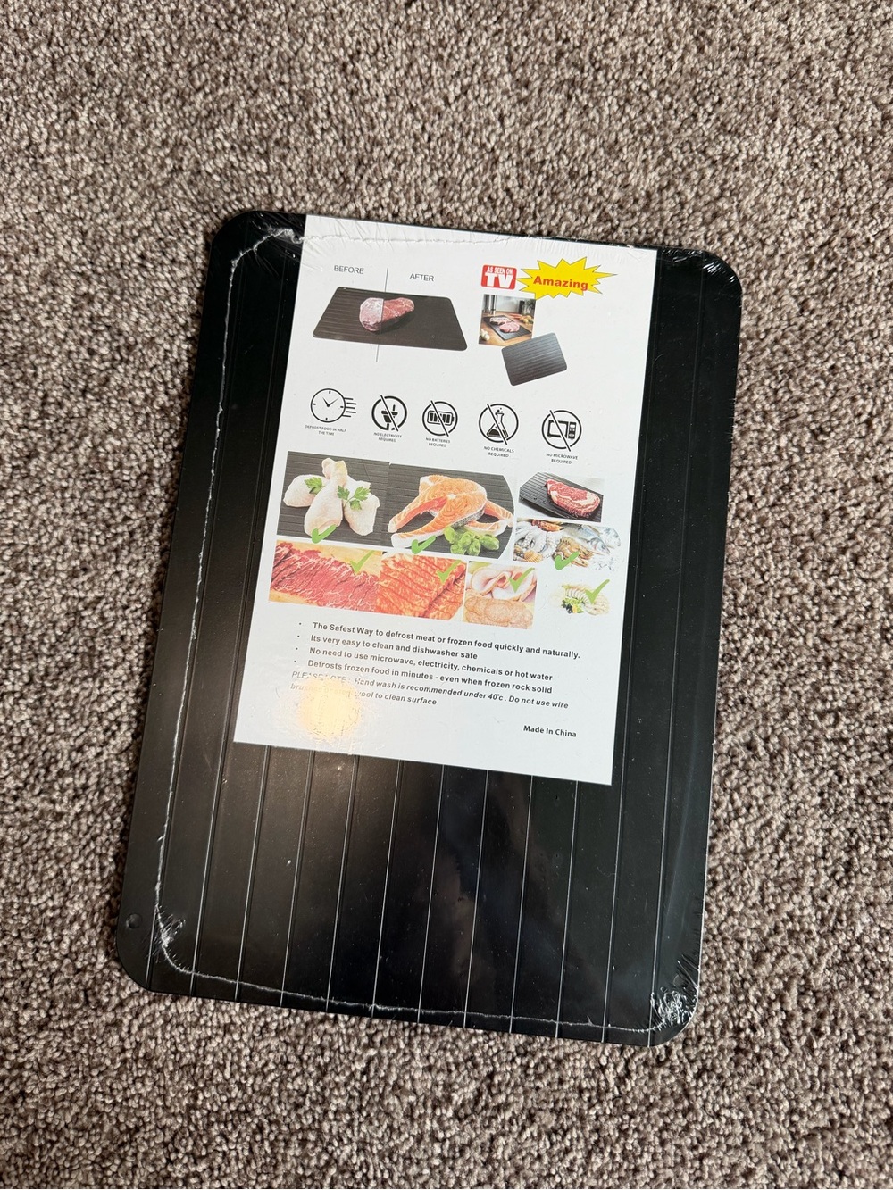 Rapid Thaw Food Defrosting Tray